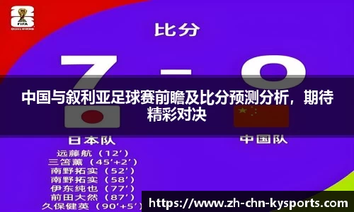 中国与叙利亚足球赛前瞻及比分预测分析，期待精彩对决
